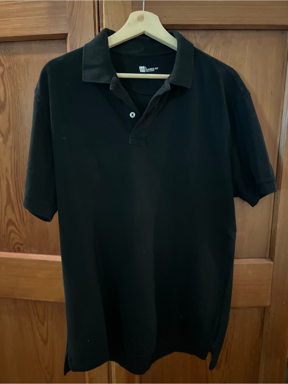 GAP Black Men's Short-Sleeve Polo